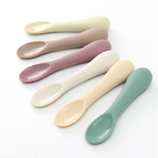 Children's  Training Auxiliary FoodShort Handle Spoon Set